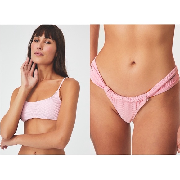 Cotton On Pastel Pink Textured Bikini - Picture 1 of 8